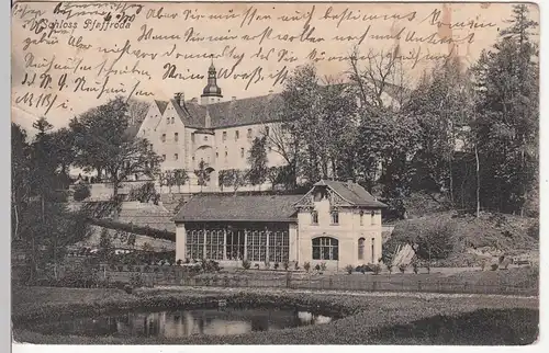 (109577) AK Schloss Pfaffroda, Teich, vor 1945