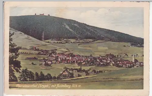 (109543) AK Oberwiesenthal, Erzgebirge, Panorama, Fichtelberg 1931