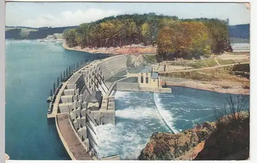 (109532) AK Talsperre Kriebstein, Staumauer 1934