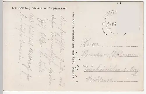 (109514) AK Neuensalz, Vogtland, Schule, Gasthof, Ehrenmal 1943