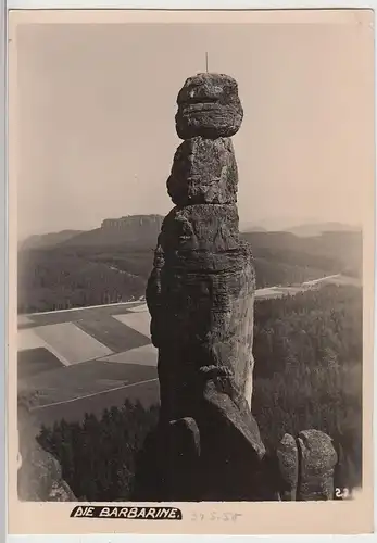 (109442) Foto AK Sächsische Schweiz, Barbarine 1950