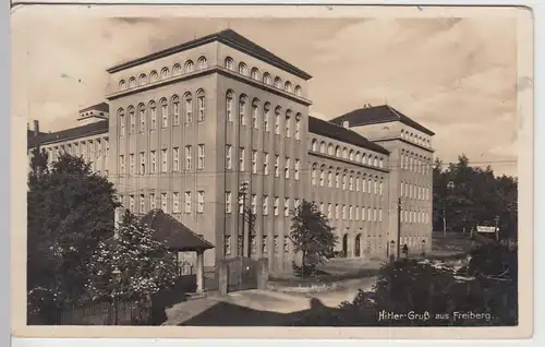 (108848) Foto AK Freiberg, Sachsen, Kaserne Inf. Regiment 11, gelaufen 1935