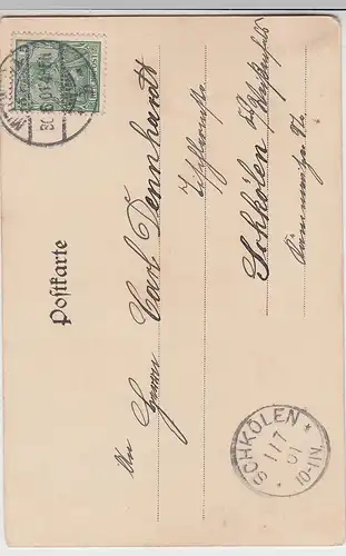 (108489) AK Schloss Sachsenburg, Frankenberg, Sachsen, Zschopau 1901