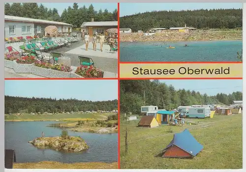 (108450) AK Stausee Oberwald, Reichenbach, Mehrbildkarte, nach 1990