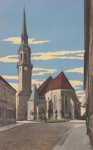 (108189) AK Radeberg, Kirche, 1910er