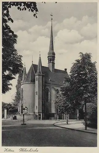 (108168) AK Zittau, Weberkirche, 1939