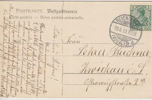 (107946) AK Reichenbach, Vogtland, Stadtansicht, Stadtkirche, Karte bis 1905, ge