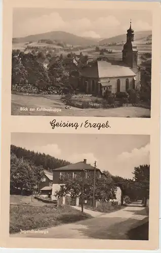 (107090) Foto AK Geising, Altenberg, Erzgebirge, Jugendherberge, Kirche, Kohlhau