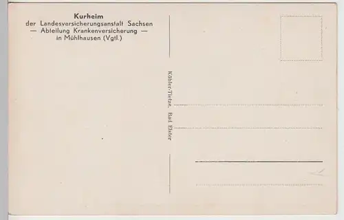 (106879) AK Mühlhausen, Vogtland, Kurheim Landesversicherungsanstalt Sachsen, vo