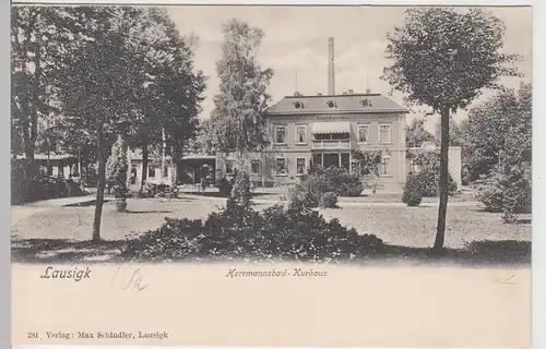 (106867) AK Bad Lausick, Lausigk, Herrmannsbad, Kurhaus, bis 1905