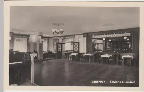 (106862) Foto AK Sohland Ellersdorf, Gasthaus Jägersruh, Inneres 1955