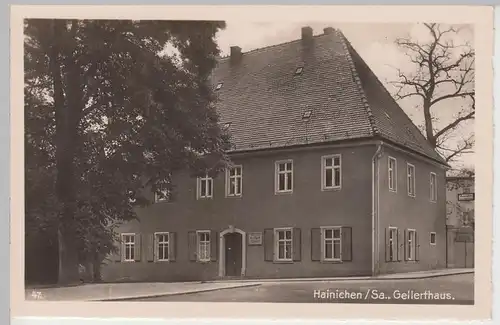 (106836) Foto AK Hainichen, Sachsen, Gellerthaus, vor 1945