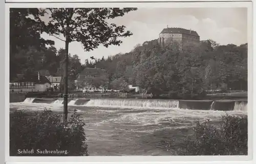 (10680) Foto AK Frankenberg, Schloss Sachsenburg 1937