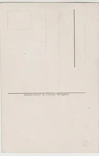 (106779) AK Sächsische Schweiz, Kuhstall m. Restaurant, Die Sage vom Kuhstall, 1