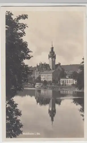 (106747) Foto AK Waldheim i.Sa., Blick zum Rathaus 1931