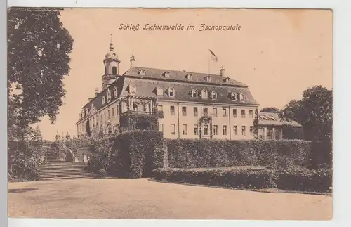 (106609) AK Schloss Lichtenwalde im Zschopautal, Bahnpost 1919