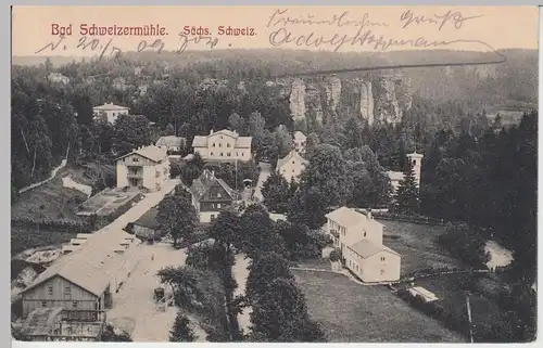 (106605) AK Sächsische Schweiz, Bad Schweizermühle, 1908