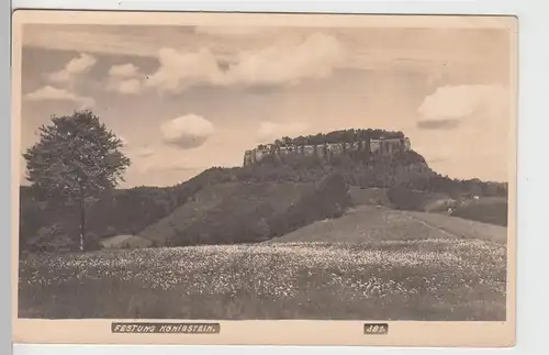 (106600) Foto AK Sächsische Schweiz, Festung Königstein, 1924