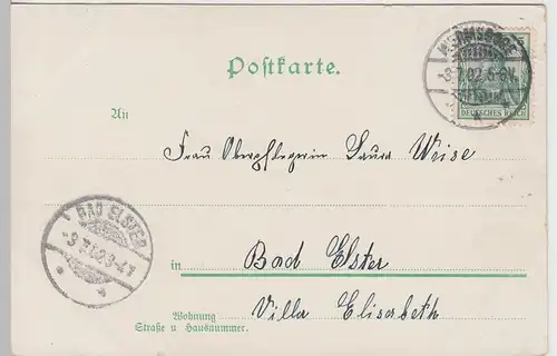 (106478) AK Gruss aus Hubertusburg, Schloss 1902