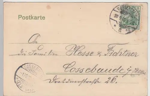 (106475) AK Schloss Weesenstein, 1902