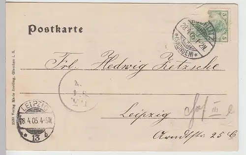 (106474) AK Gruss aus dem Muldenthal, Wechselburg 1905