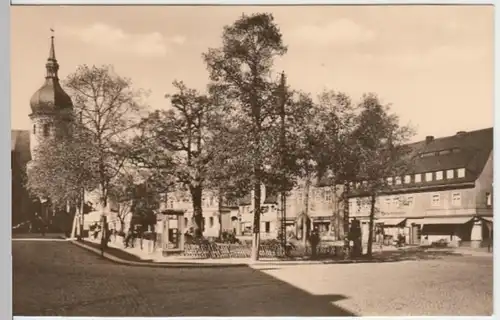 (10619) Foto AK Olbernhau, Marktplatz 1963