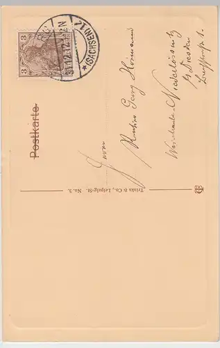 (105955) AK Freiberg, Sachsen, Donatsturm, Neujahrsgrüße 1912