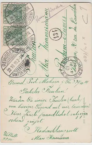 (105948) AK Partie aus dem Saubachtal, Fluss 1910