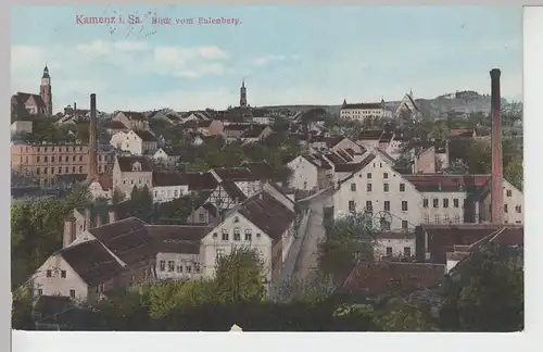 (105327) AK Kamenz i.Sa., Blick vom Eulenberg, 1916