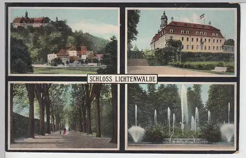 (105270) AK >Niederwiesa, Schloss Lichtenwalde, Mehrbild vor 1945