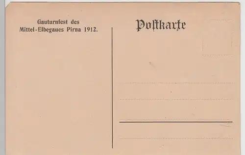 (105265) AK Pirna, Gauturnfest d. Mittel-Elbegaues 1912