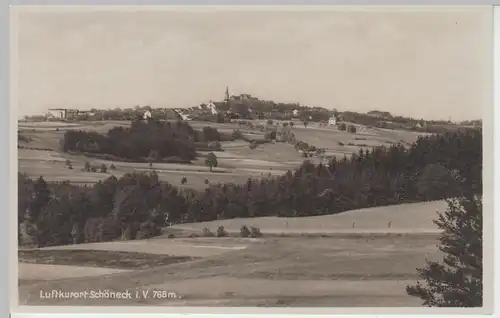 (105198) Foto AK Blick auf Schöneck, Vogtland 1932