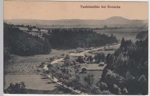 (105179) AK Teufelsmühle bei Kreischa 1922