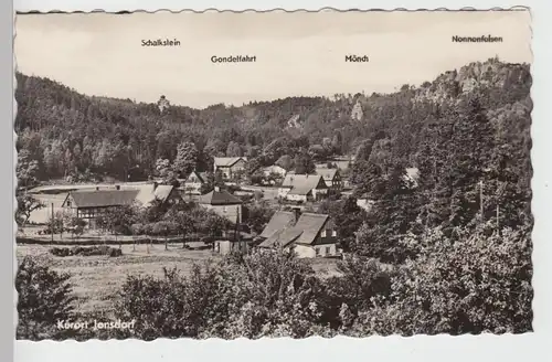 (105154) Foto AK Jonsdorf, Panorama, Nonnenfelsen, Mönch 1963