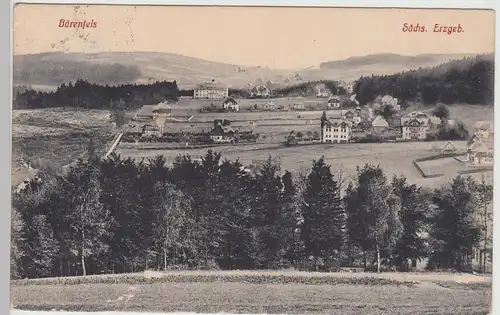 (105137) AK Bärenfels, Altenberg, Erzgebirge, Panorama 1928