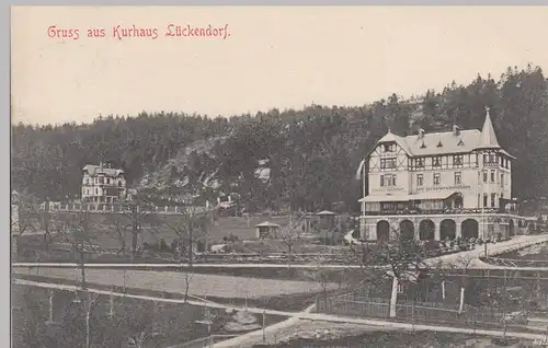 (104716) AK Gruss aus Kurhaus Lückendorf, 1907