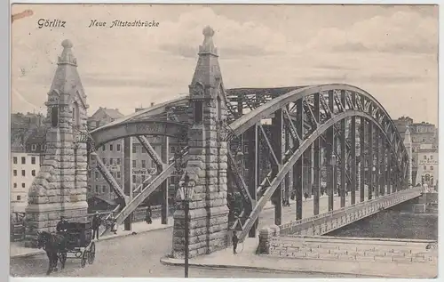 (104490) AK Görlitz, neue Altstadtbrücke, 1907