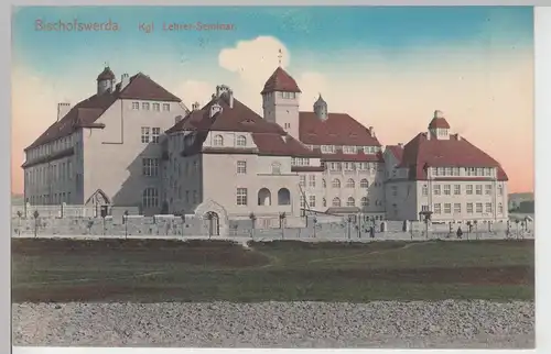 (104476) AK Bischofswerda, Kgl. Lehrer-Seminar, 1912