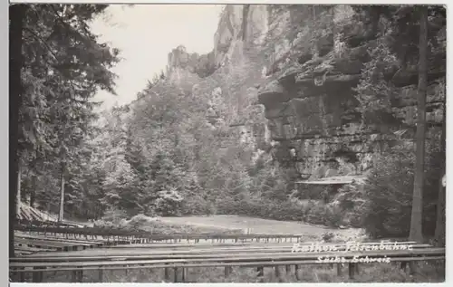 (10436) Foto AK Sächsische Schweiz, Rathen, Felsenbühne 1960er