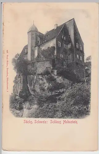 (103770) AK Sächs. Schweiz, Burg Hohnstein, bis 1905