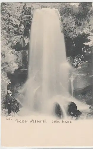 (103769) AK Sächs. Schweiz, Großer Wasserfall, bis 1905