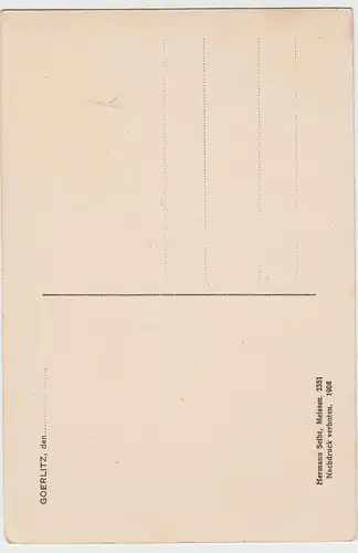 (103733) AK Görlitz, Rathaus, Treppe, um 1908