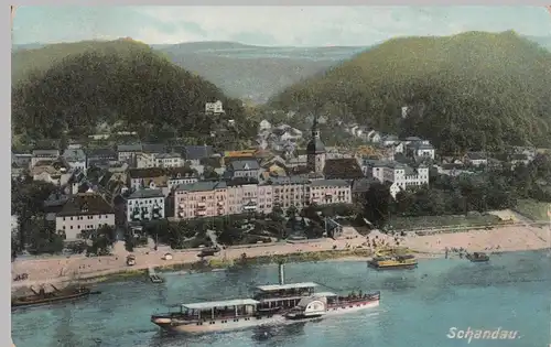 (103188) AK Sächsische Schweiz, Bad Schandau, 1917