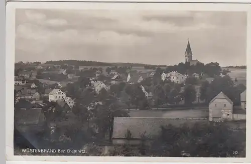 (103161) Foto AK Wüstenbrand, Totale, 1930er