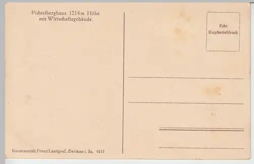 (103127) AK Oberwiesenthal, Fichtelberghaus, vor 1945