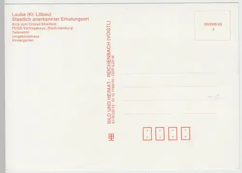 (103034) AK Lauba, Mehrbildkarte 1989