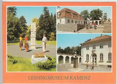 (102906) AK Kamenz, Oberlausitz, Mehrbildkarte, Lessingmuseum 1987