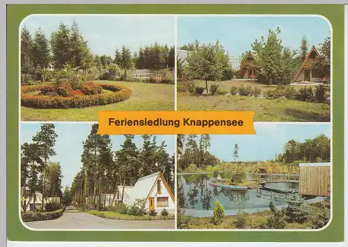 (102851) AK Feriensiedlung Knappensee, Oberlausitz, Knappenrode, Mehrbildkarte 1