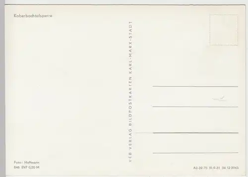 (102846) AK Koberbachtalsperre, Mehrbildkarte, Gaststätte Seehaus, Boote 1973