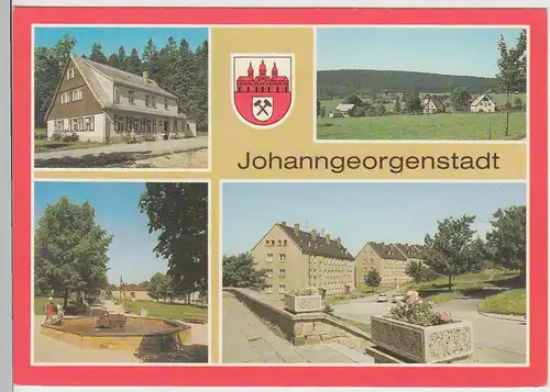 (102754) AK Johanngeorgenstadt, Mehrbildkarte, Henneberg, Oberjugel, Park 1987